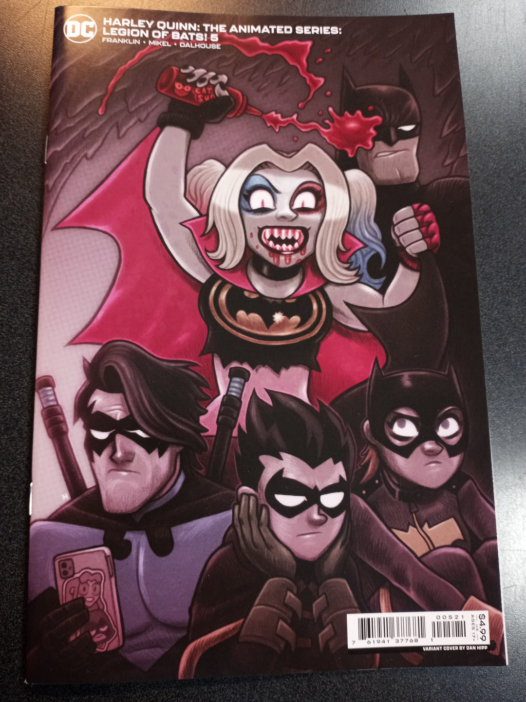 Harley Quinn The Animated Series Legion Of Bats #5 (Of 6) Cover B Dan Hipp Card Stock Variant (Mature)