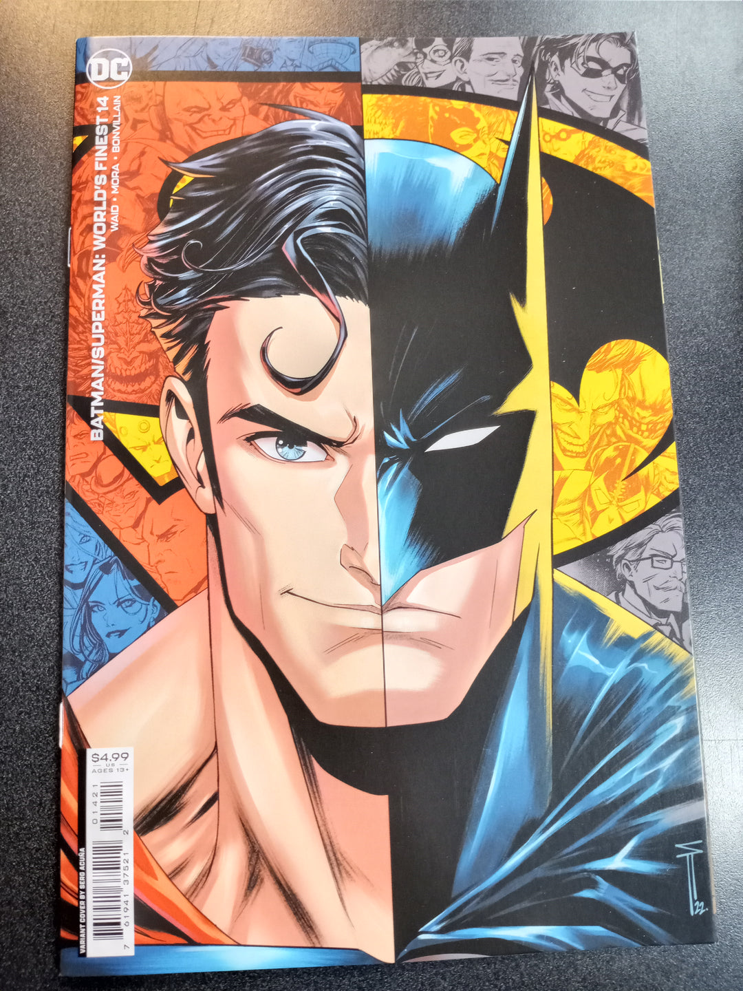 Batman Superman Worlds Finest #14 Cover B Serg Acuna Card Stock Variant