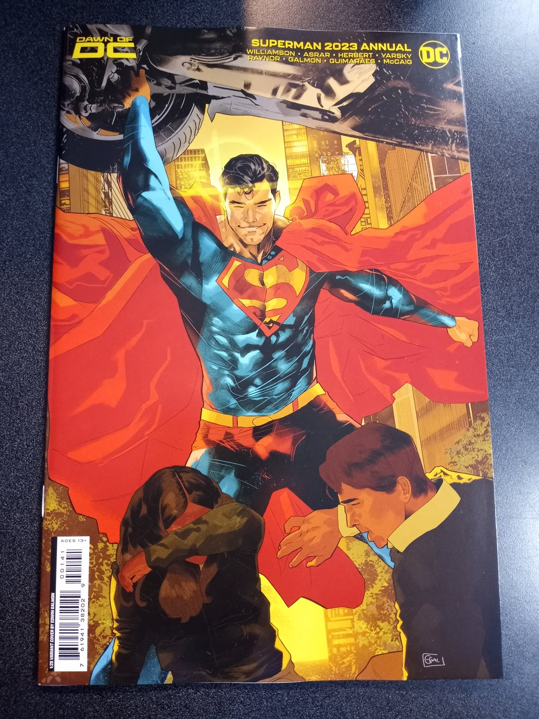 Superman 2023 Annual #1 (One Shot) Cover D 1 in 25 Edwin Galmon Card Stock Variant