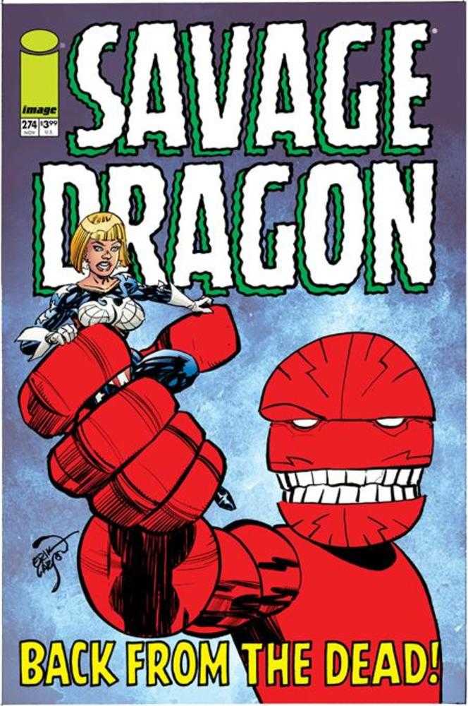 Savage Dragon #274 Cover C Erik Larsen Blue Variant (Mature)