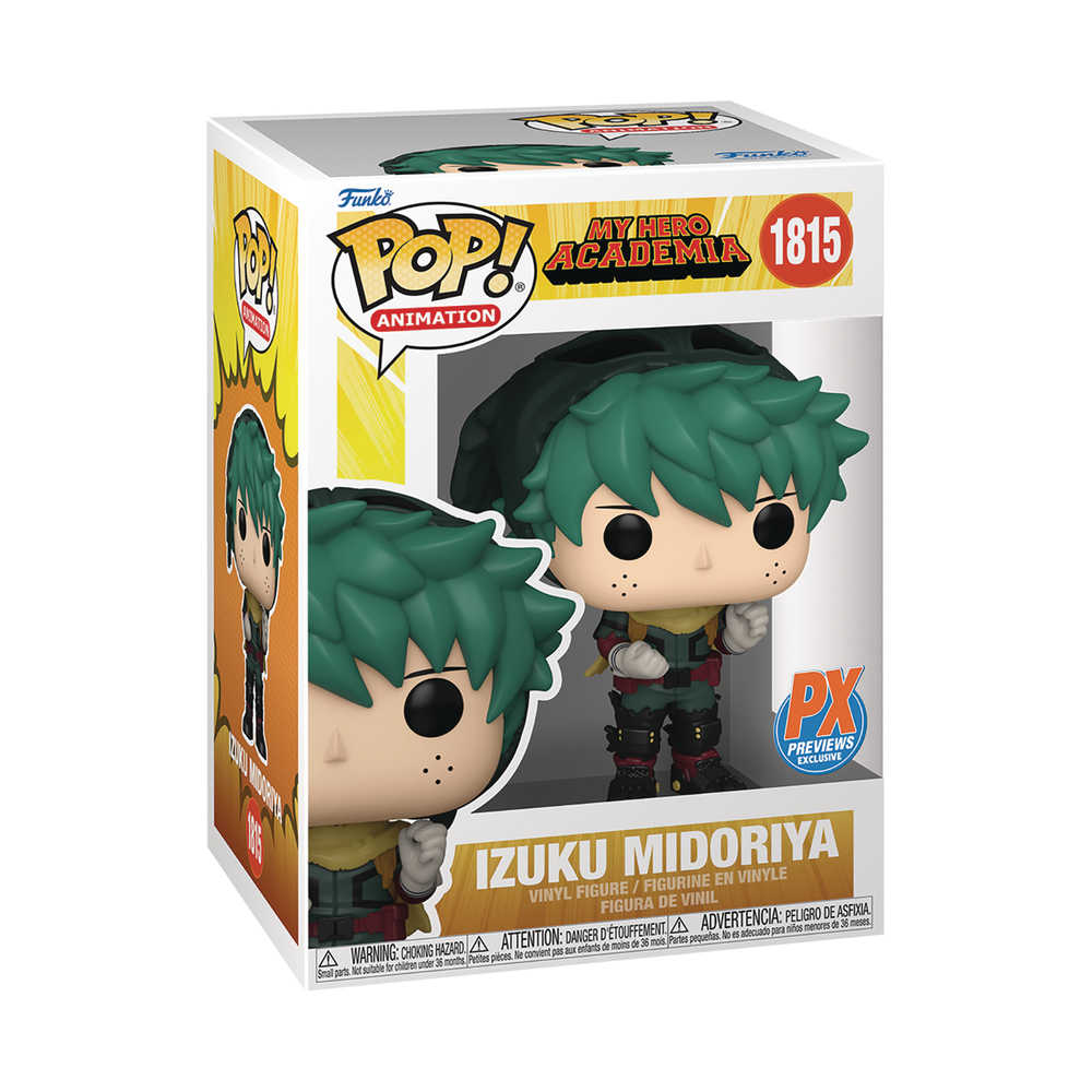 Pop Animation Mha S6 Deku Hooded Previews Exclusive Figure