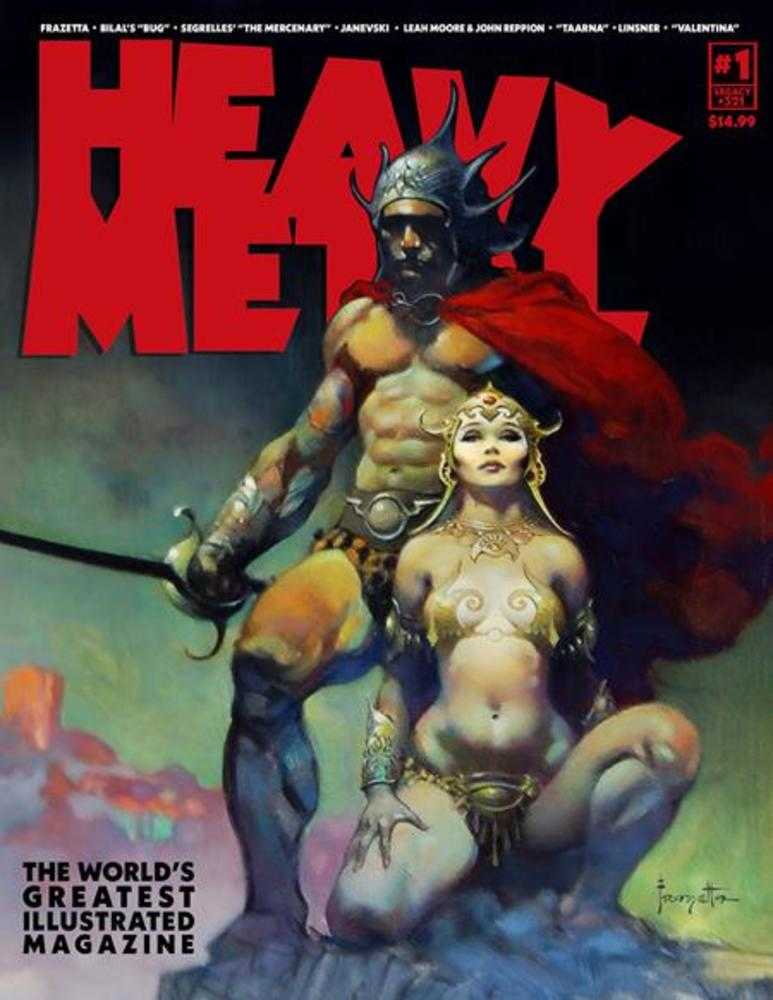Heavy Metal Magazine #1 Cover B Frank Frazetta
