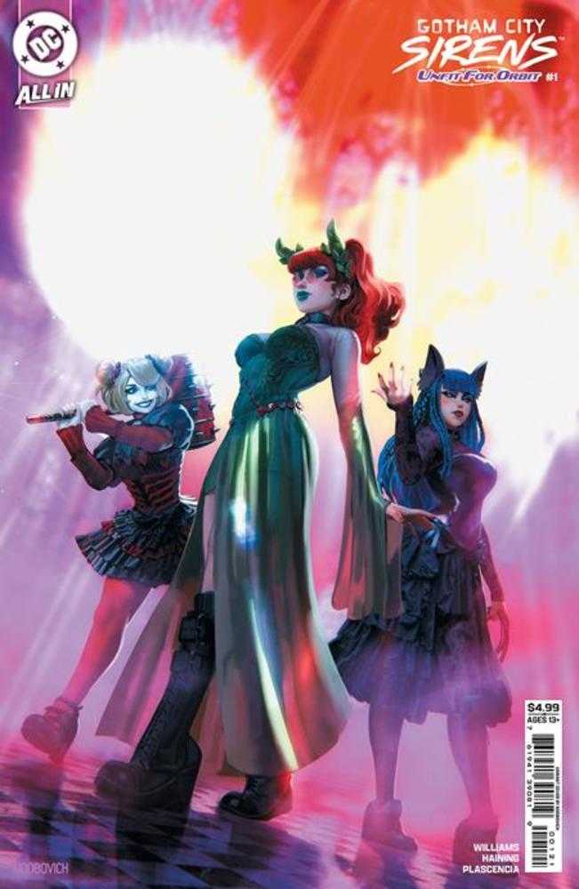 Gotham City Sirens Unfit For Orbit #1 Cover B Noobovich Card Stock Variant