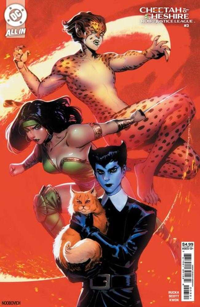 Cheetah And Cheshire Rob The Justice League #3 Cover C Noobovich Variant