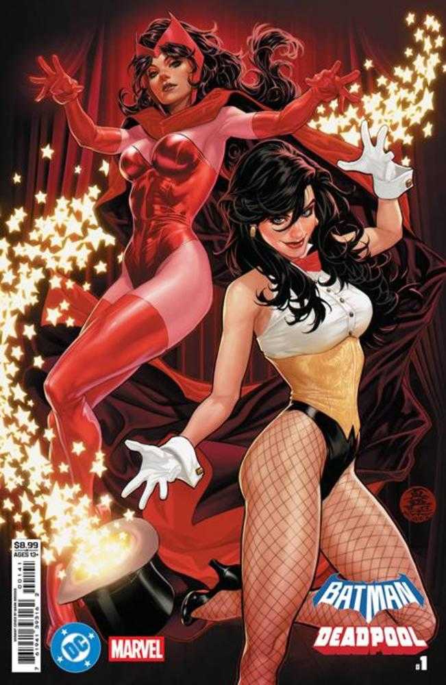 DC Marvel Batman Deadpool #1 Cover D Mark Brooks Zatanna Scarlet Witch Variant
