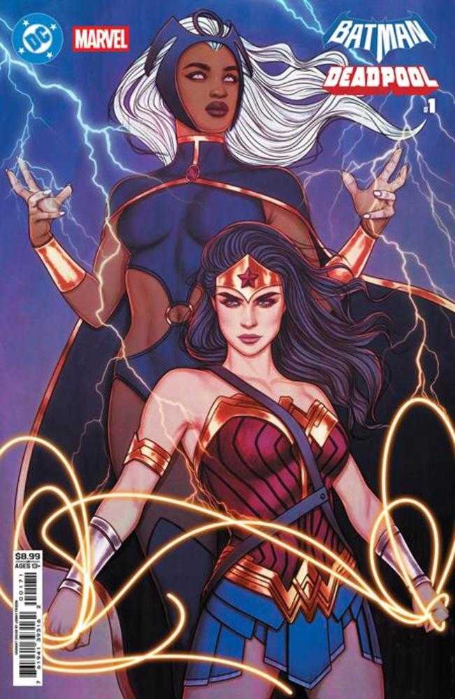 DC Marvel Batman Deadpool #1 Cover H Jenny Frison Wonder Woman Storm Variant