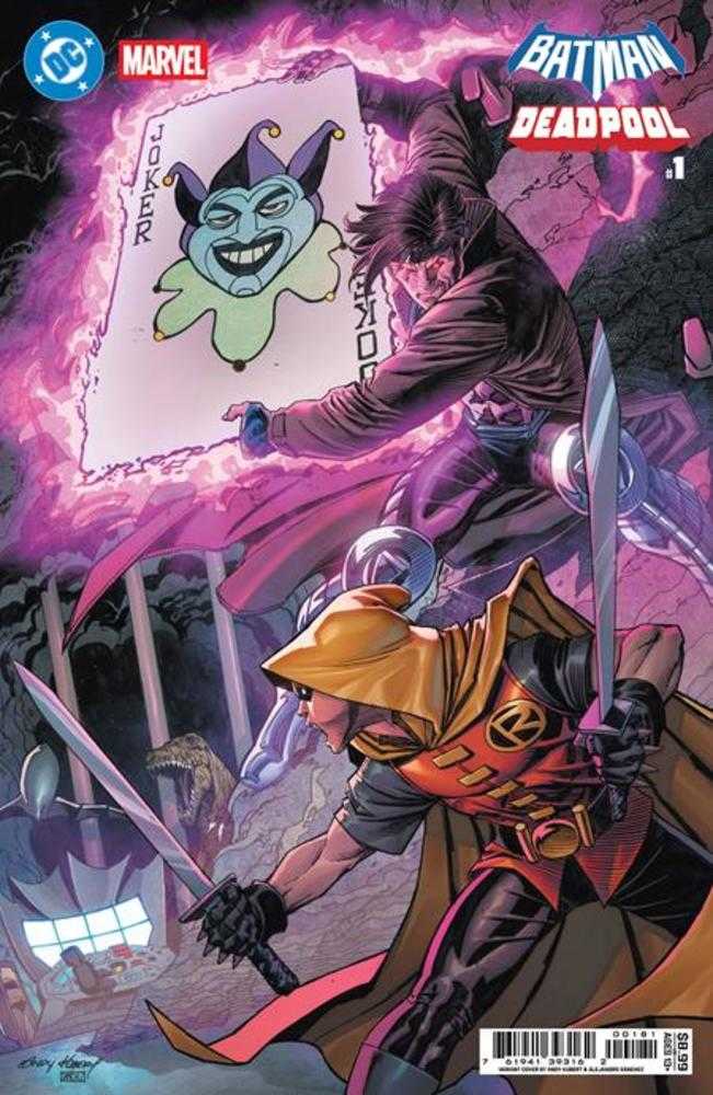 DC Marvel Batman Deadpool #1 Cover I Andy Kubert Damian Wayne Gambit Variant