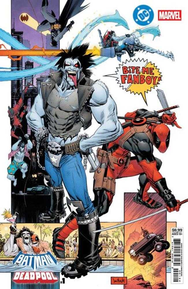 DC Marvel Batman Deadpool #1 Cover M Sean Gordon Murphy Lobo Deadpool Variant
