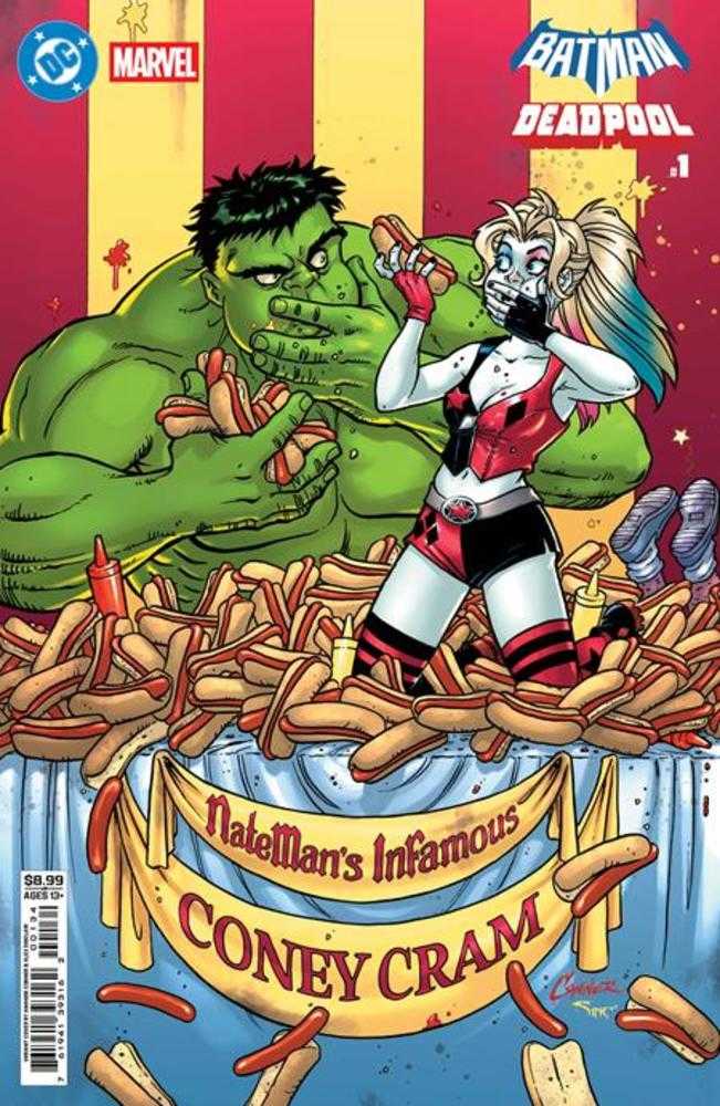 DC Marvel Batman Deadpool #1 Cover F Amanda Conner Harley Quinn Hulk Variant