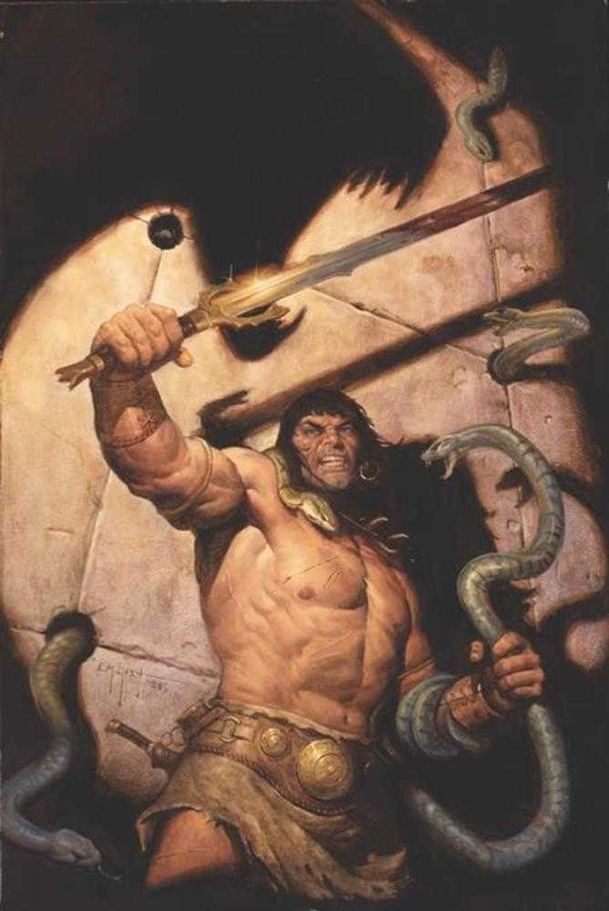 Conan The Barbarian Scourge Of The Serpent #2 Cover F Em Gist Full Art Variant
