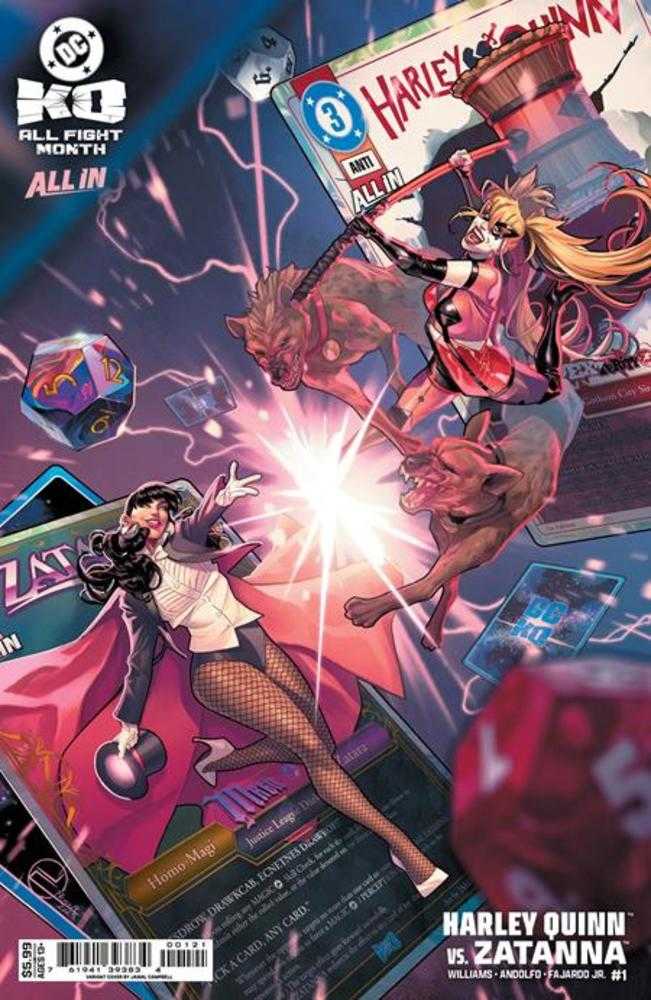 DC K.O. Harley Quinn vs Zatanna #1 Cover C Jamal Campbell Variant
