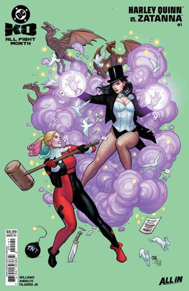 DC K.O. Harley Quinn vs Zatanna #1 Cover B Frank Cho Variant