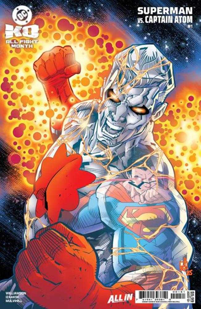 DC K.O. Superman vs Captain Atom #1 (One Shot) Cover E Sean Izaakse Variant