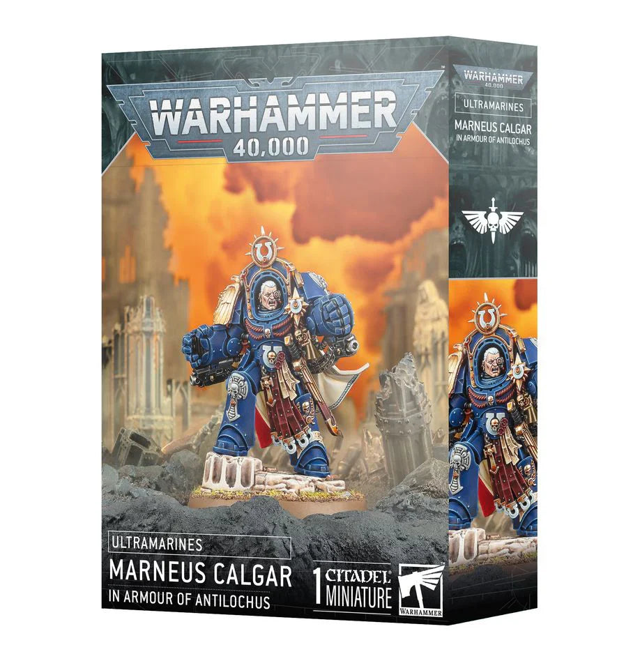 Ultramarines Marneus Calgar in Armour of Antilochus