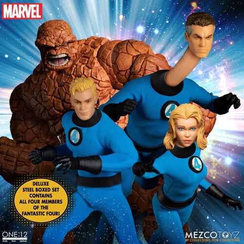 Mezco One:12 Collective - Fantastic Four - Deluxe Steel Boxed Set