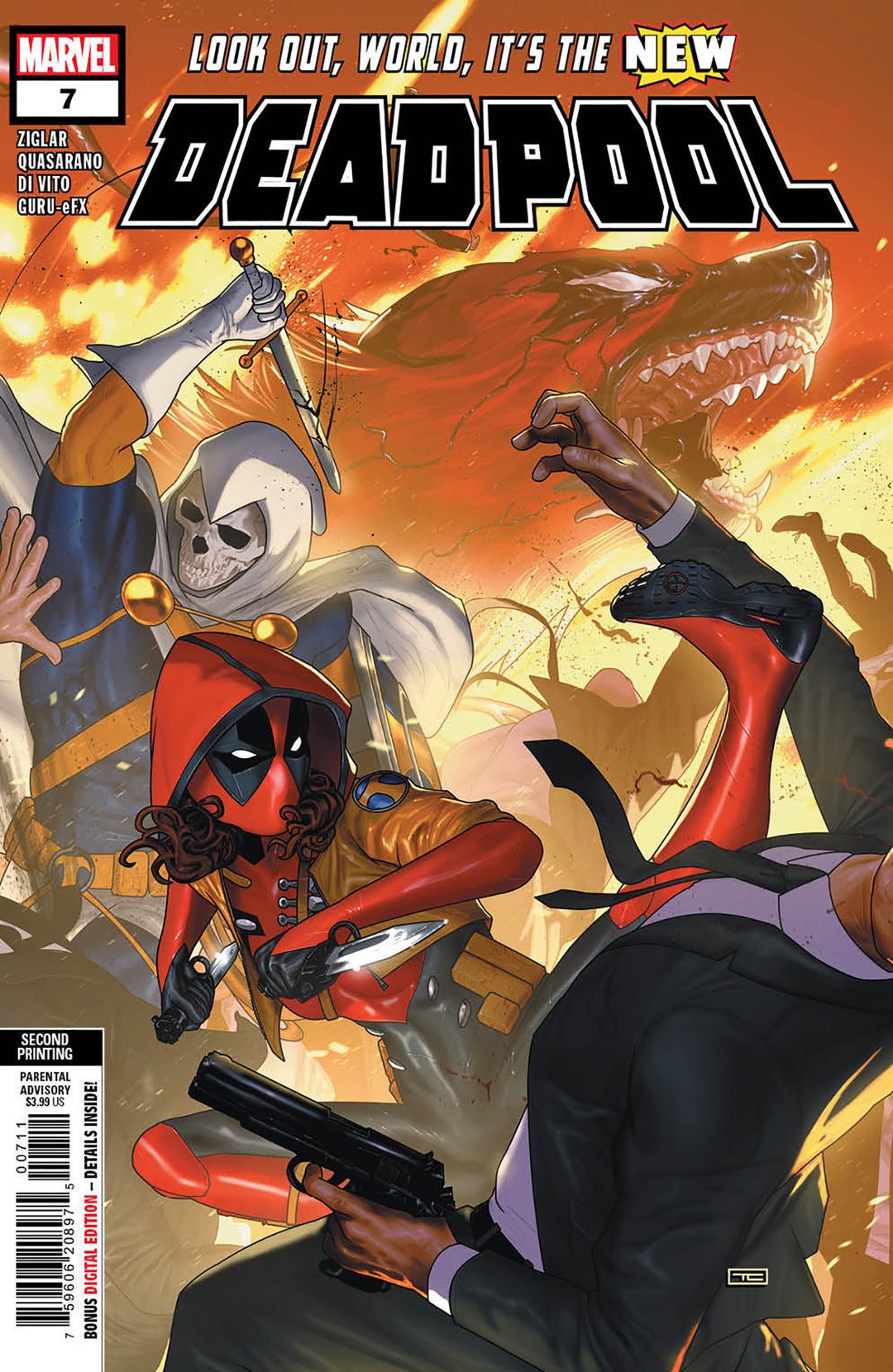 Deadpool #7 2nd Print Taurin Clarke Variant