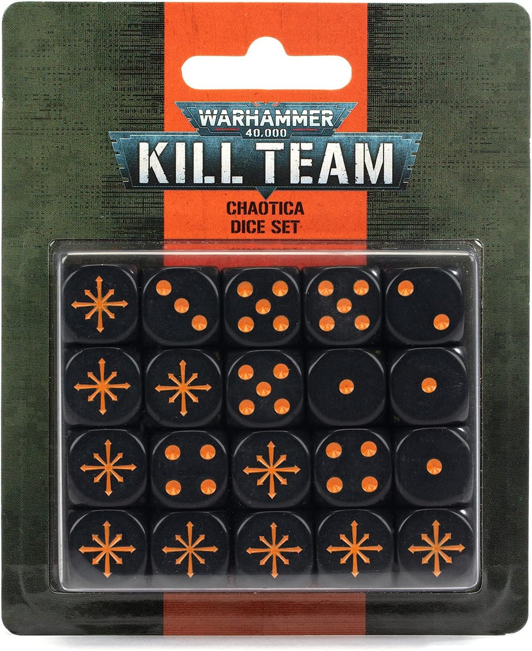 Warhammer 40,000 Kill Team Chaotica 20x16mm Dice Set [20 Count]