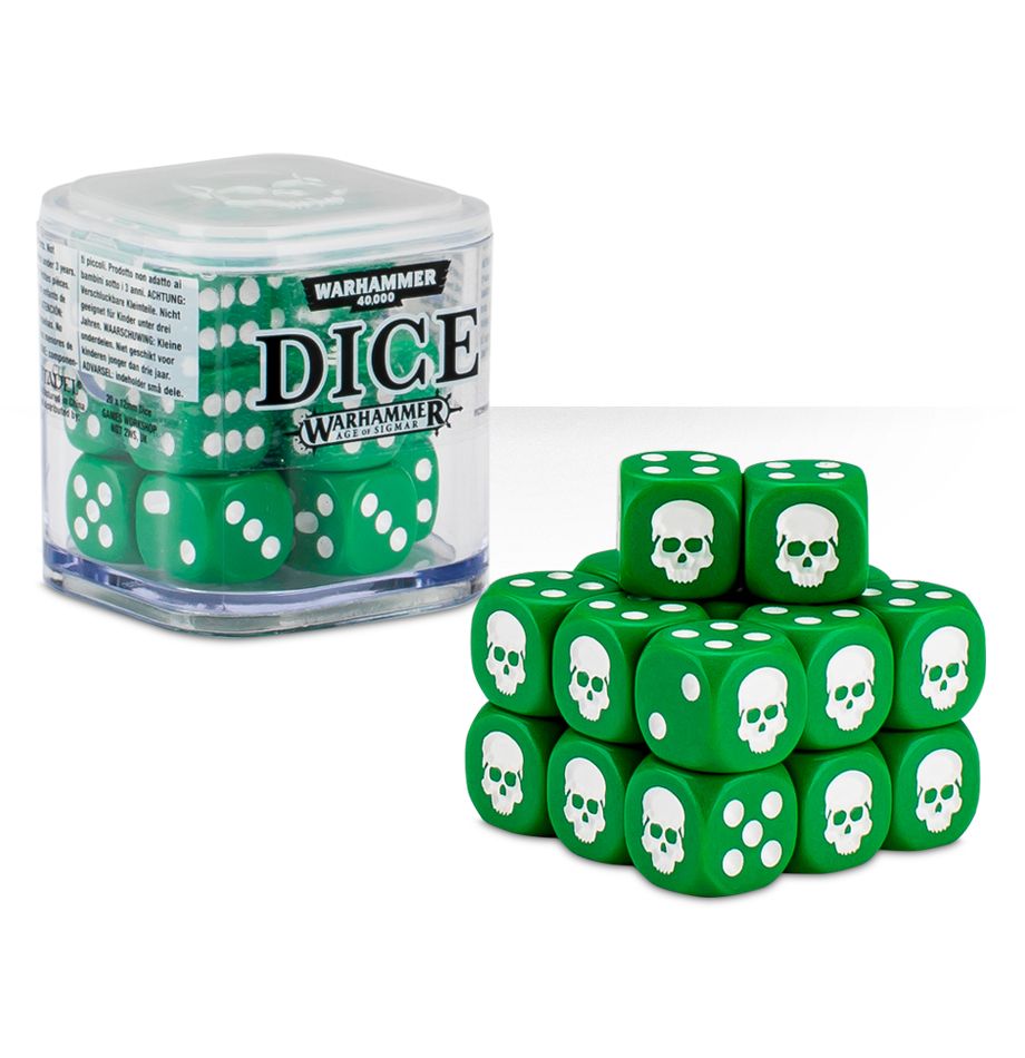 12mm Dice Cube - Green