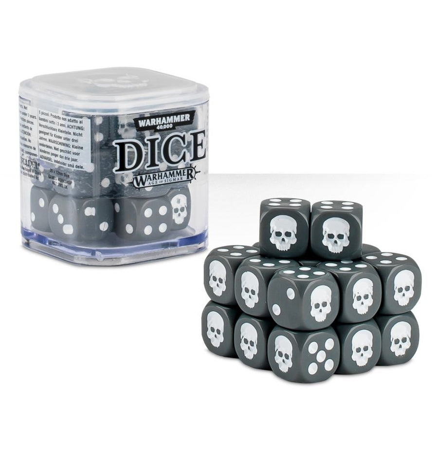 12mm Dice Cube - Grey