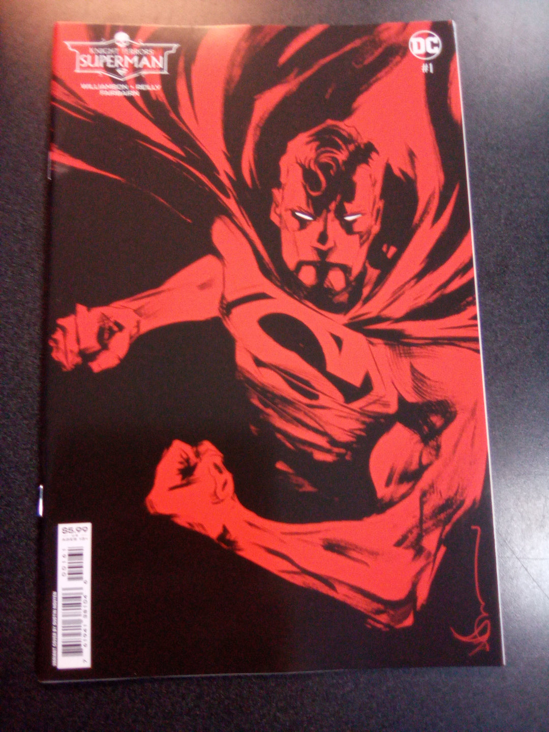 Knight Terrors Superman #1 (Of 2) Cover D Dustin Nguyen Midnight Card Stock Variant