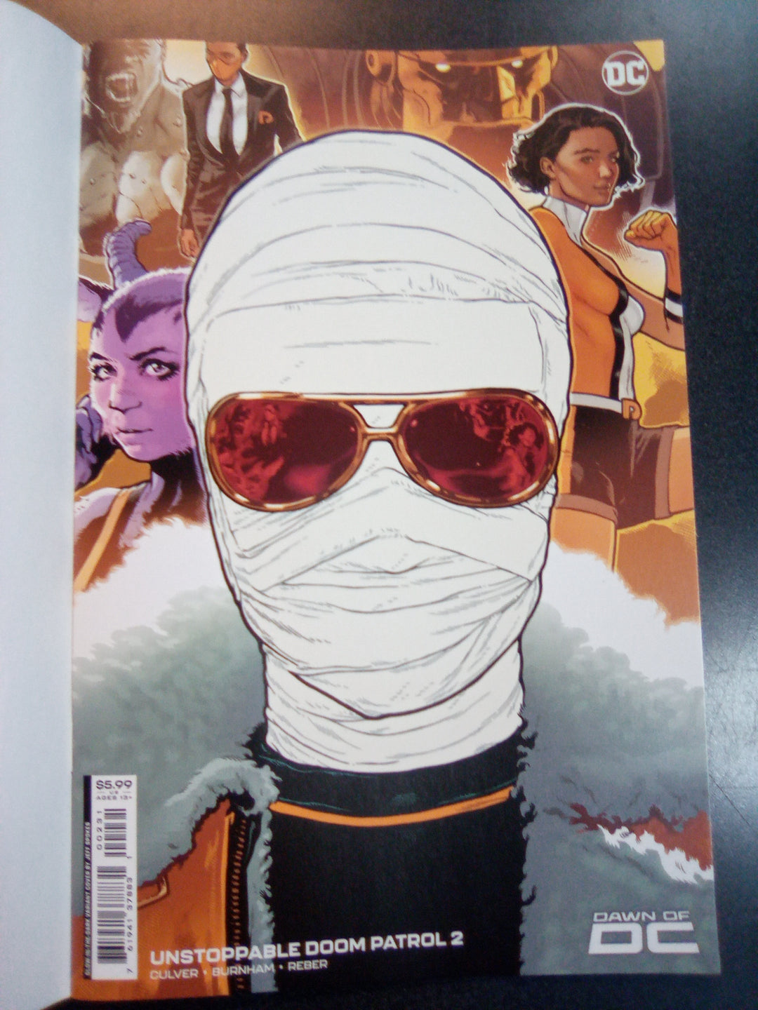 Unstoppable Doom Patrol #2 (Of 6) Cover C Jeff Spokes Glow-In-The-Dark Card Stock Variant