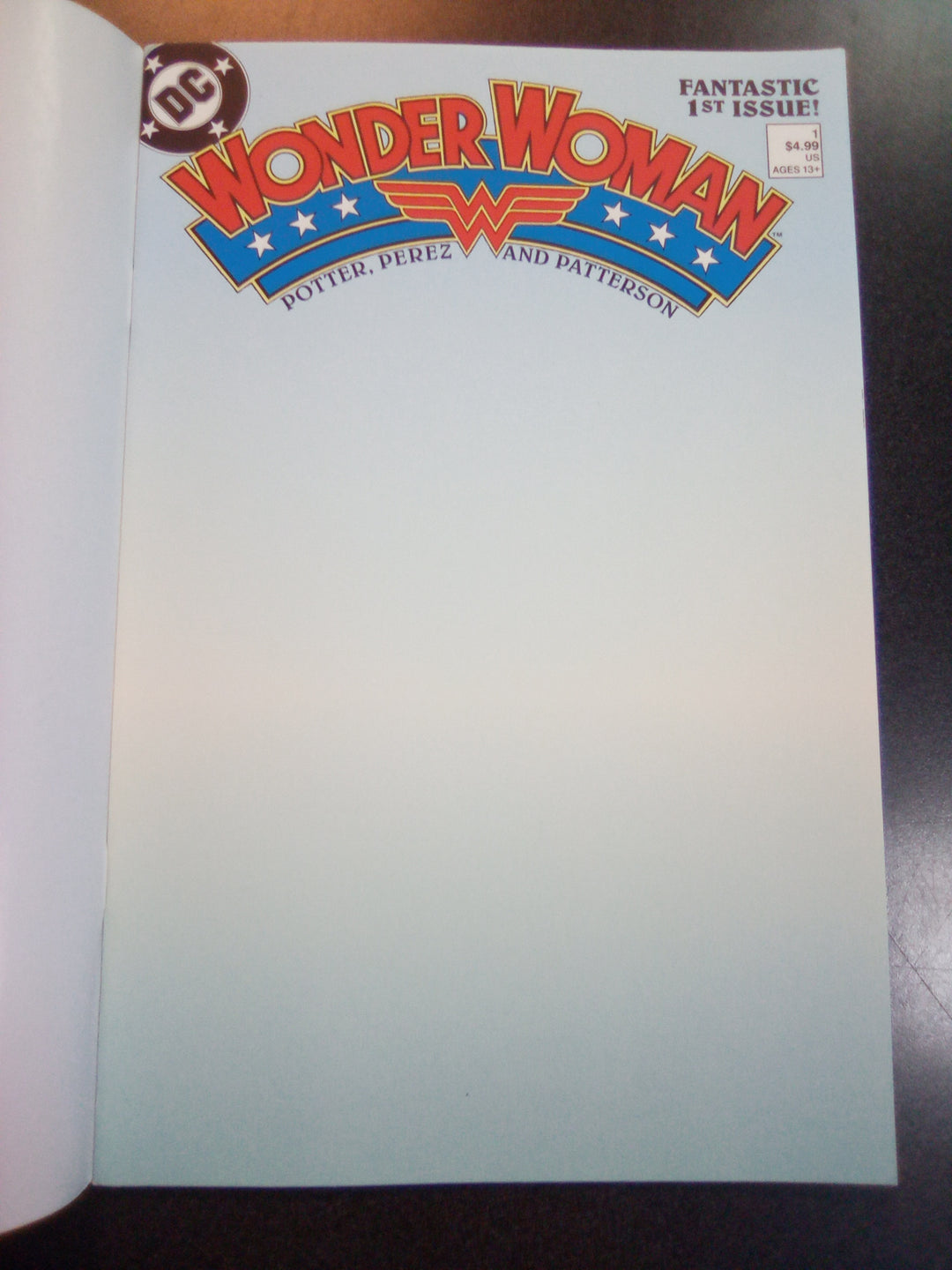 Wonder Woman (1987) #1 Facsimile Edition (2023 Edition) Cover B Blank Variant