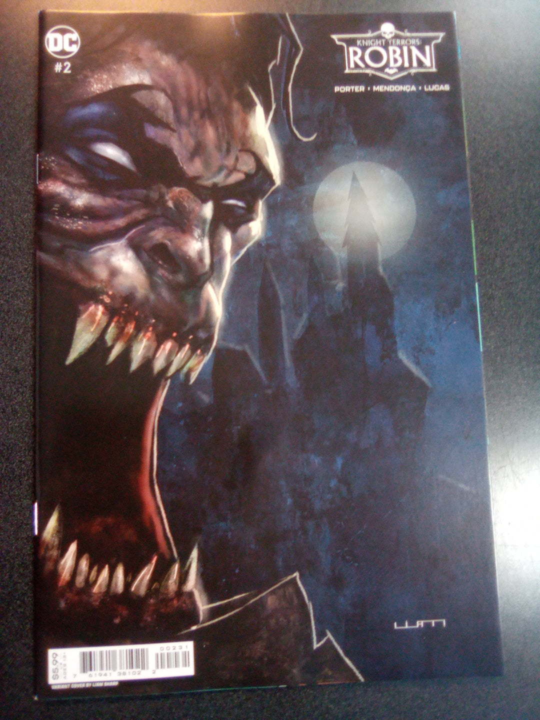 Knight Terrors Robin #2 (Of 2) Cover C Liam Sharp Card Stock Variant