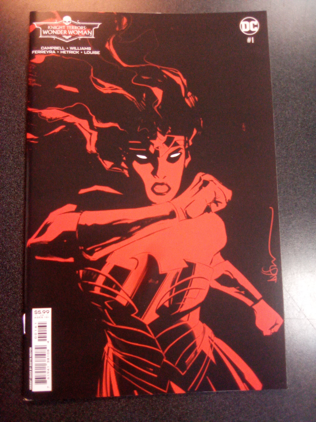 Knight Terrors Wonder Woman #1 (Of 2) Cover D Dustin Nguyen Midnight Card Stock Variant