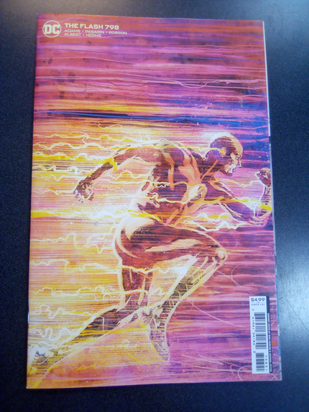 Flash #798 Cover B Mike Perkins & Mike Spicer Card Stock Variant