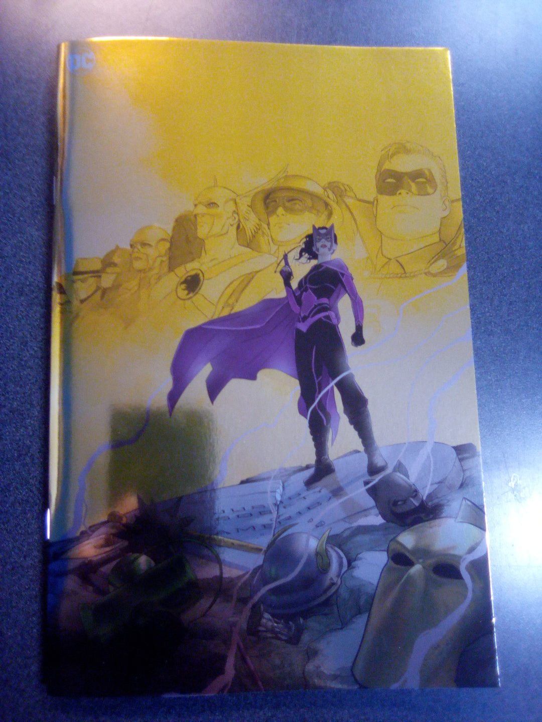 Justice Society Of America Gold Edition Cover B Mikel Janin Golden Age Foil Variant