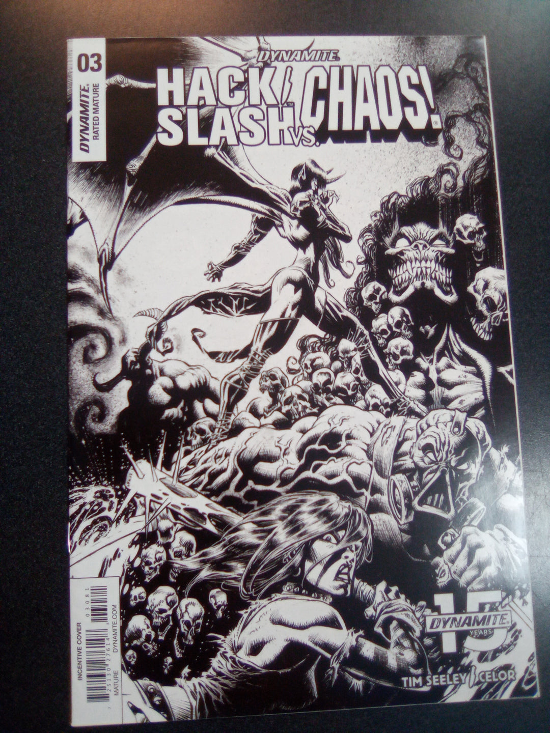 Hack Slash vs Chaos #3 1:40 Kyle Hotz B&W Variant