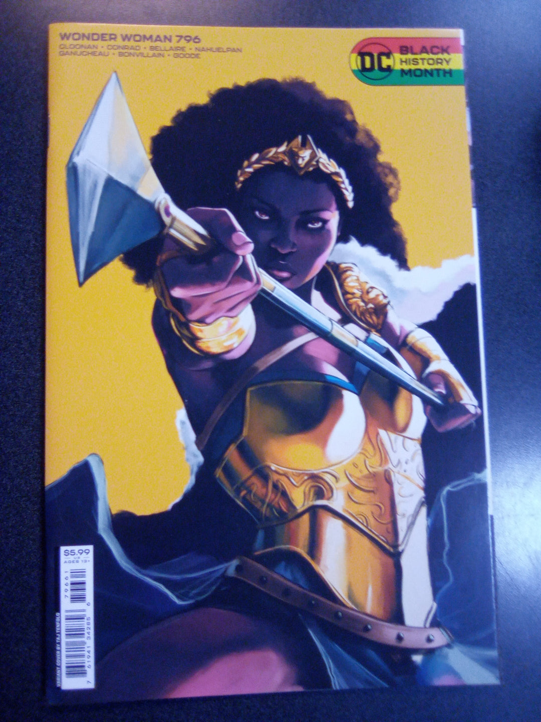 Wonder Woman #796 Cover D Taj Tenfold Black History Month Card Stock Variant