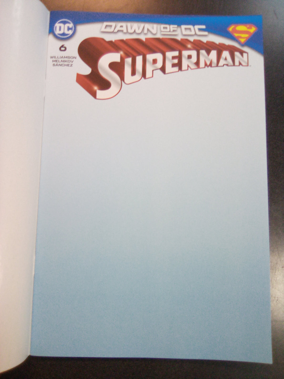 Superman #6 Cover E Blank Card Stock Variant