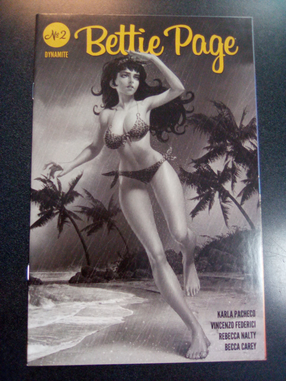 Bettie Page #2 25 Copy Yoon B&W Variant