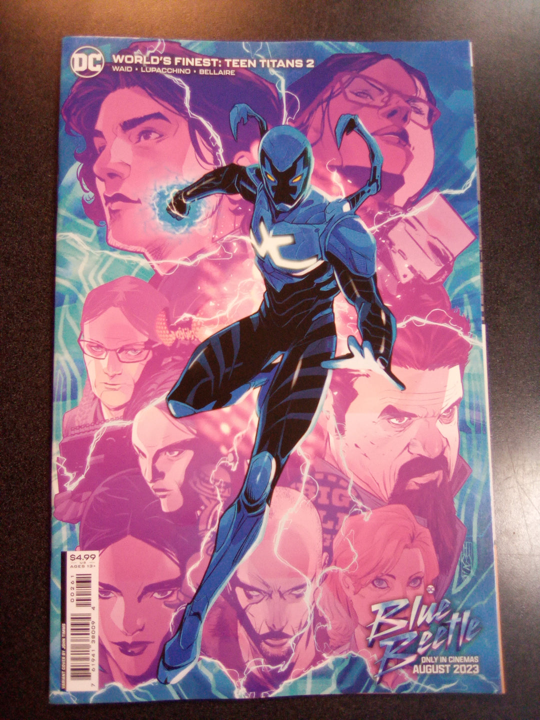 Worlds Finest Teen Titans #2 (Of 6) Cover D John Timms Blue Beetle Movie Card Stock Variant