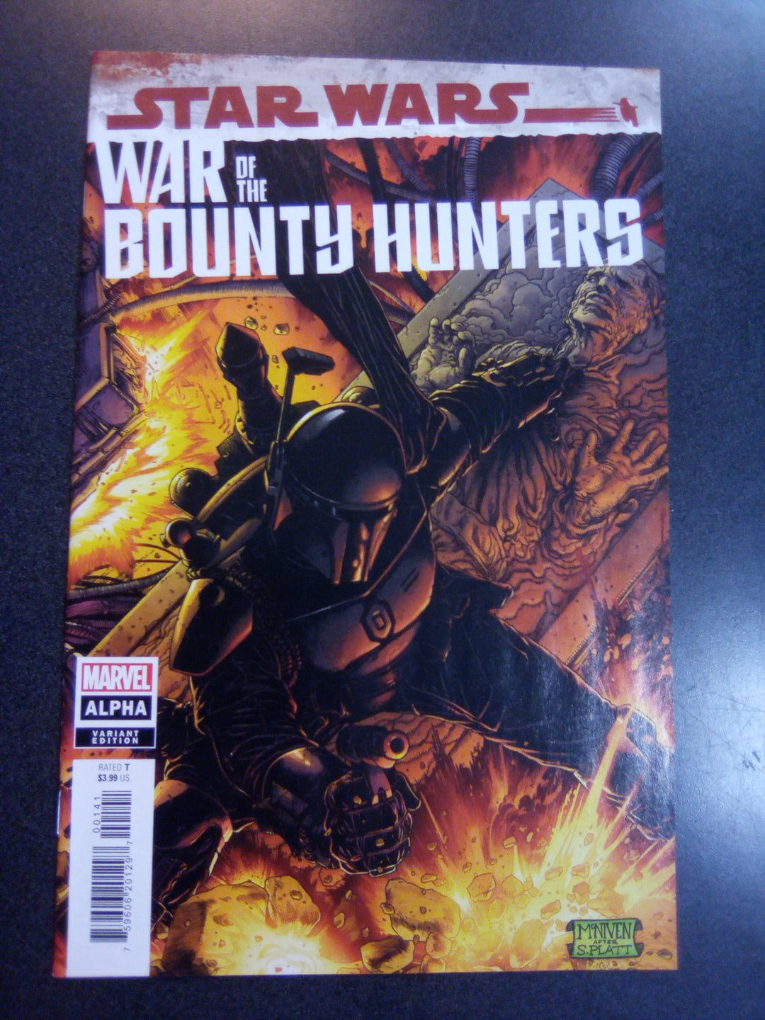 Star Wars War of the Bounty Hunters Alpha #1 Black Armor Variant