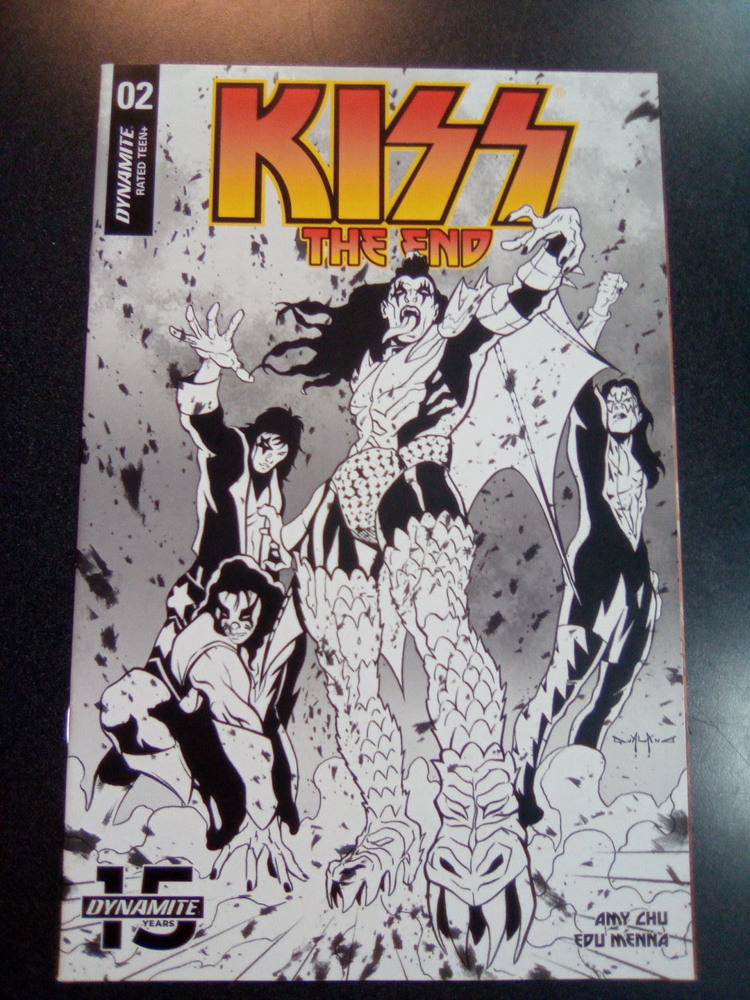 Kiss End #2 1:30 Qualano B&W Variant