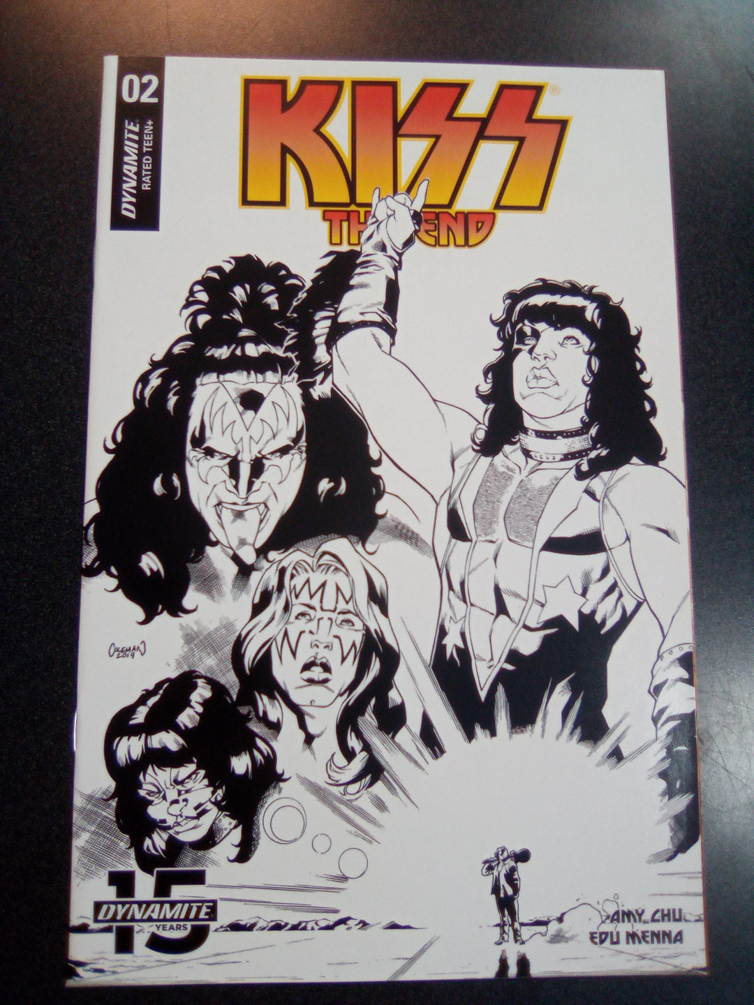 Kiss End #2 1:20 Coleman B&W Variant