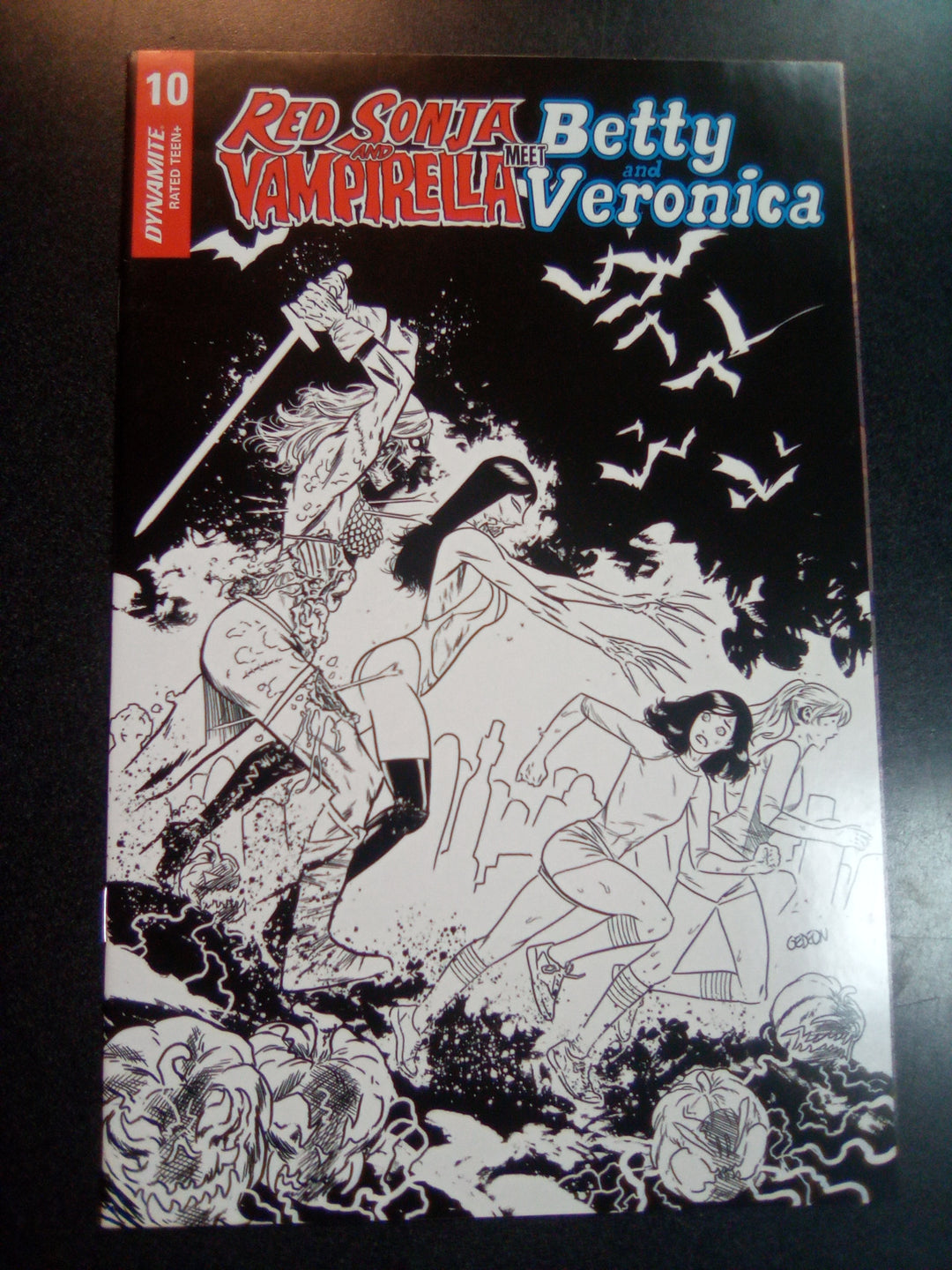 Red Sonja Vampirella Betty Veronica #10 1:15 Gedeon B&W Z