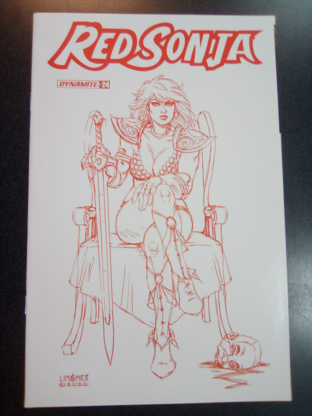 Red Sonja #24 1:25 Linsner Tint Foc Variant