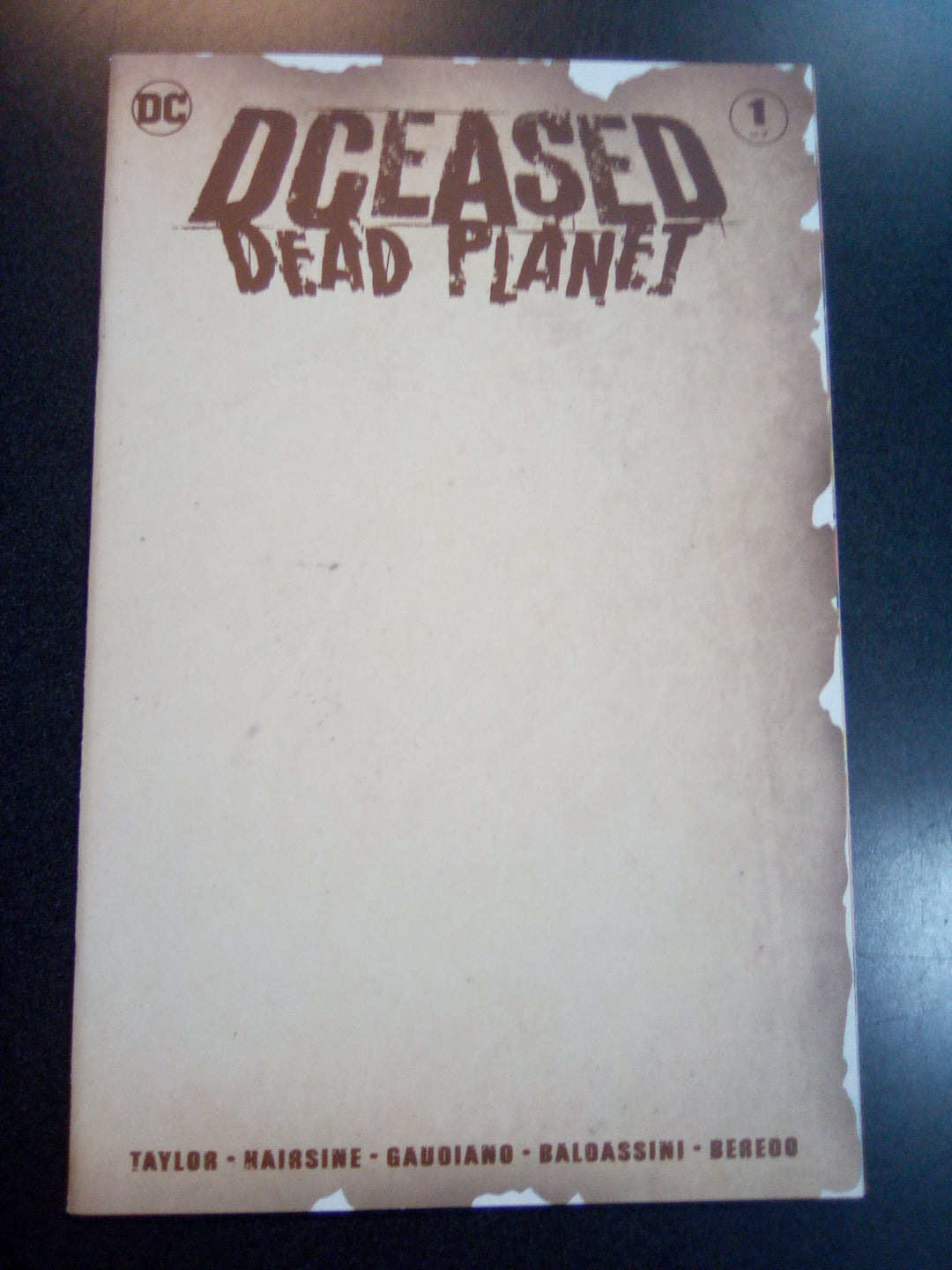 Dceased Dead Planet #1 (Of 6) Blank Variant Edition