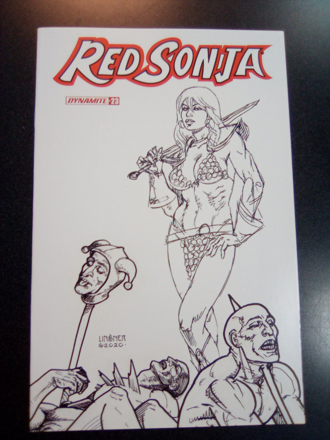 Red Sonja #23 1:15 Linsner B&W Variant