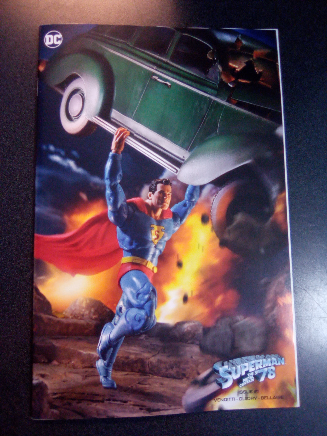 Superman 78 The Metal Curtain #1 (Of 6) Cover C Action Comics Superman McFarlane Toys Action Figure Card Stock Variant