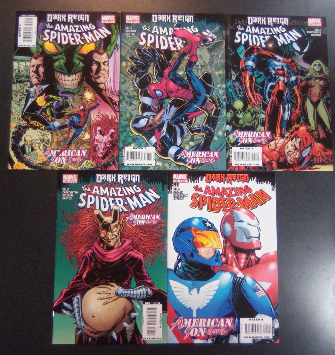 Amazing Spider-Man American Son (#595-599) Complete Set NM