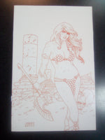 Red Sonja #19 1:30 Linsner Tint Virgin Foc Variant