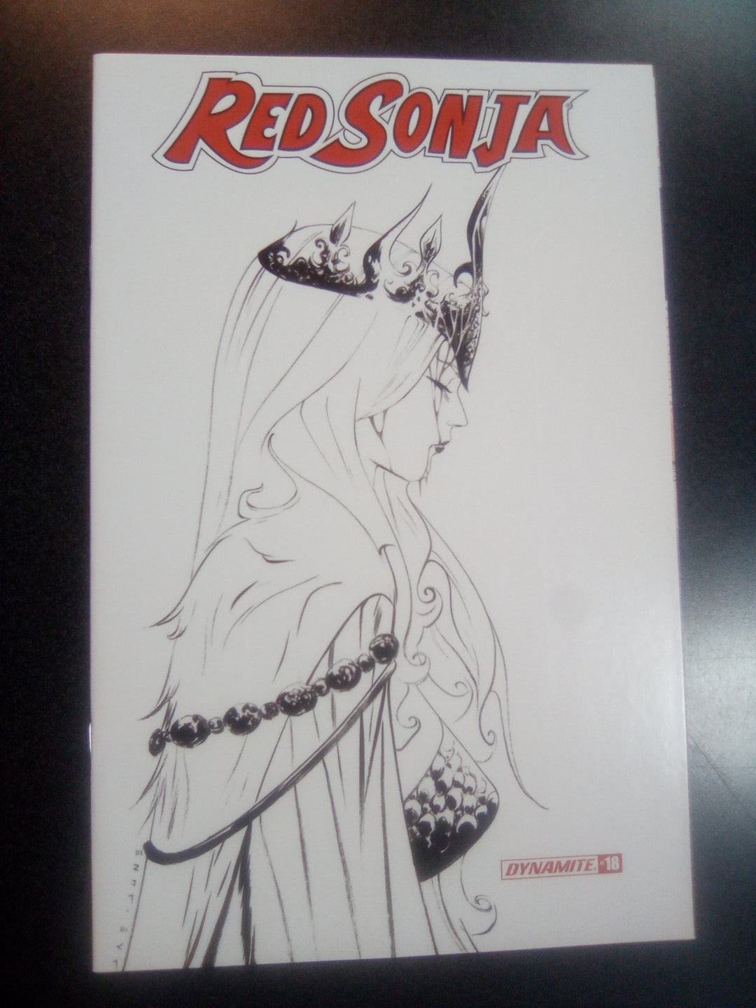 Red Sonja #18 1:30 Lee B&W Variant