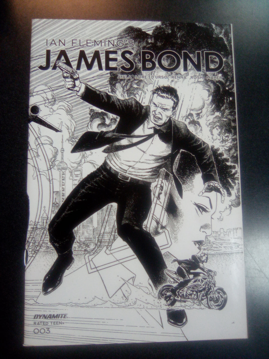 James Bond #3 1:10 Cheung B&W Variant