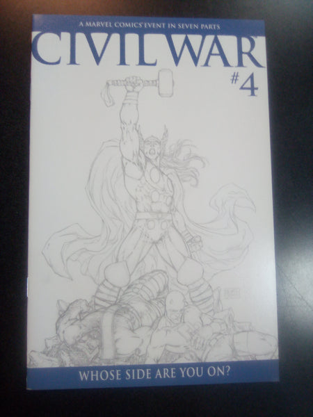 Civil War #4 1:75 Michael Turner Sketch Variant