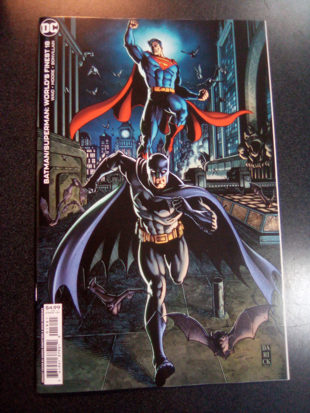 Batman Superman Worlds Finest #18 Cover B Darick Robertson & Diego Rodriguez Card Stock Variant