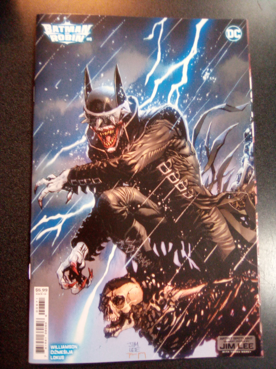 Batman And Robin #8 Cover D Jim Lee Artist Spotlight Card Stock Variant